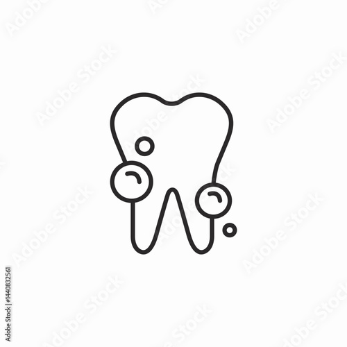 aching tooth icon sign vector