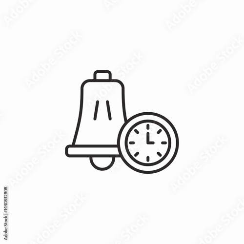 alarm reminder icon sign vector