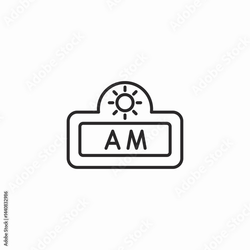 am sign icon sign vector