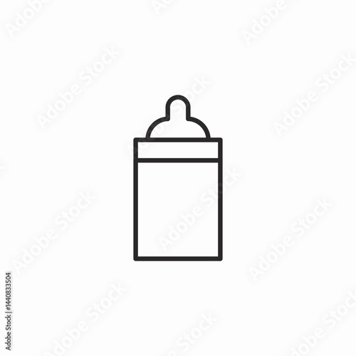 baby bottle icon sign vector