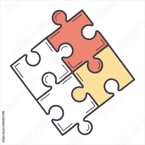 Minimal Puzzle Square Concept

