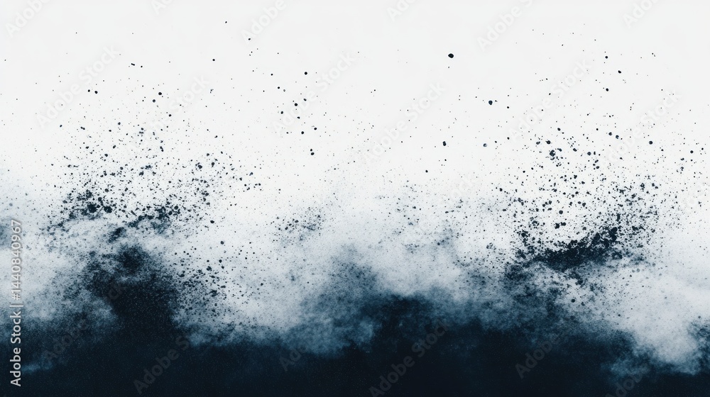 Abstract dark blue splatter on white background Abstract dark blue splatter on white background