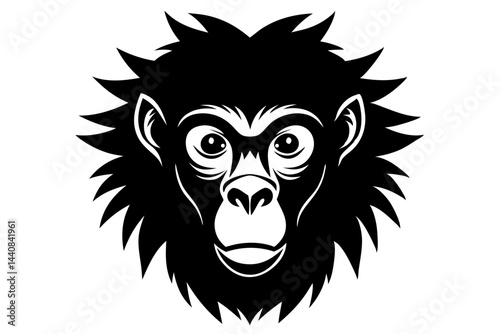 Simple monkey silhouette graphic with transparency perfect for jungle designs, monkey, silhouette, vector, animal, ape, mammal, primate, jungle, wildlife, nature, design, graphic, illustration, black