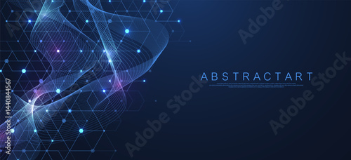Abstract digital blockchain cube blocks concept. 3D big data cubes quantum computer technology idea. Artificial intelligence data core cubes design element