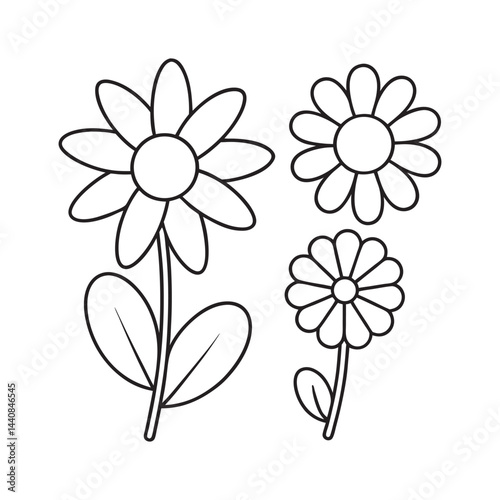 A Meadow Full Of Flowers Coloring Page