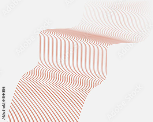 Abstract Wave Line Vector Background. Wave Line Background, Wallpaper, Banner.