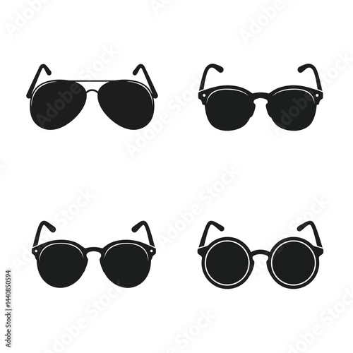 a collection of silhouette design sunglasses isolated from a white background