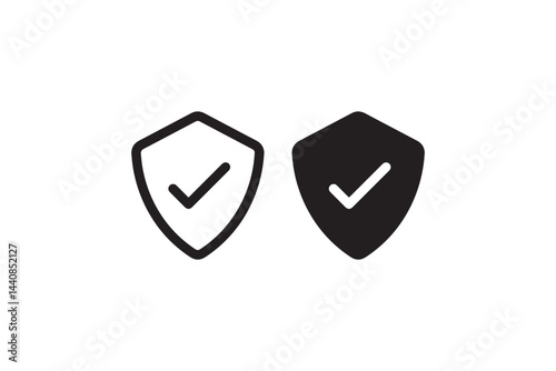 Free Download Shield Protection Icon with Checkmark Symbol Vector - GFXLoad