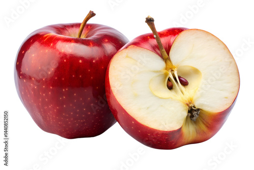 red apple halves photo