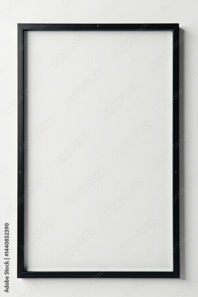Pair of black picture frames against white backdrop , photo, pair Pair of black picture frames against white backdrop , photo, pair