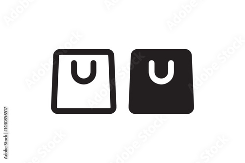 Shopping Bag Icon for E-commerce and Retail Store Vector