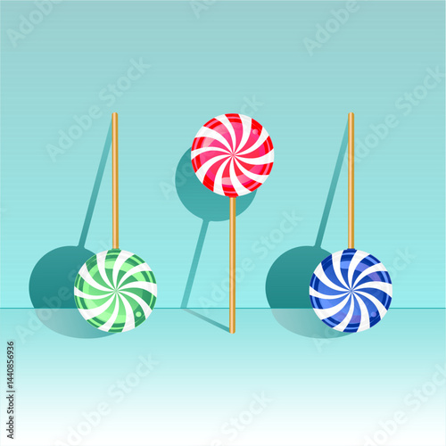 Three lollipops