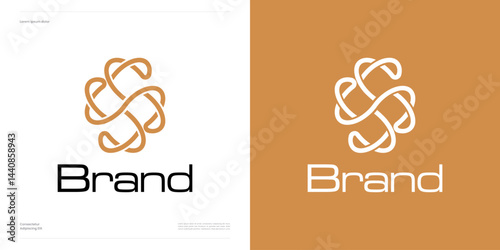 Creative letter S Initial symbol logo icon design template, with line art ornament and gold color, elegant, modern, luxury, Premium vector for illustration element editable