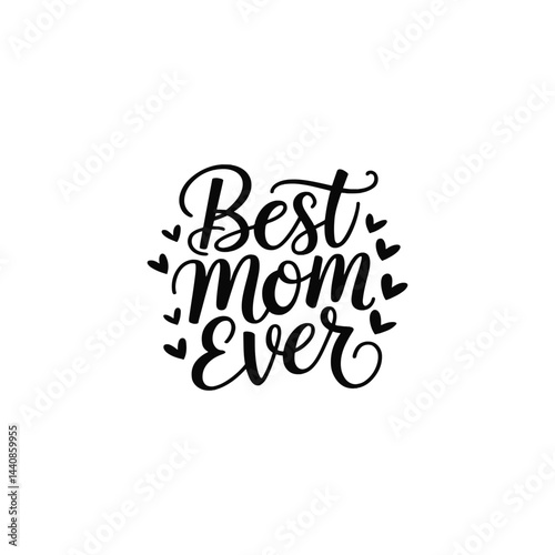  Best mom ,typography t shirt design vector art