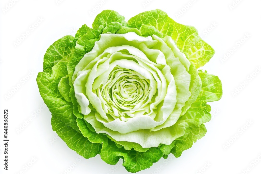 Fototapeta premium Fresh Butterhead Lettuce Head
