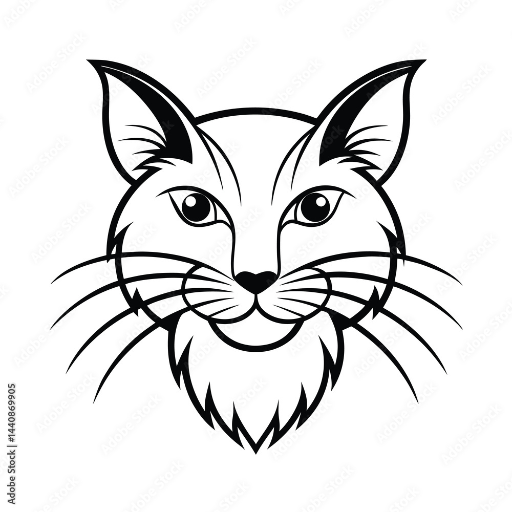 vector illustration of a cat
