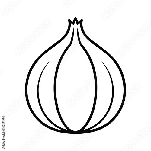vector illustration of onion