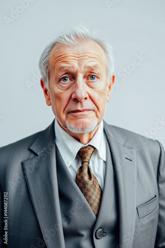 Mature Businessman Portrait in Formal Attire