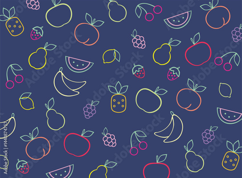 Mixed fruit pattern