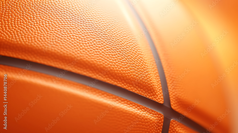 Naklejka premium Background with emphasis on the texture of a basketball