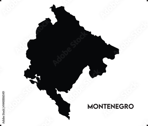 Montenegro icon vector design, Montenegro Logo design, Montenegro's unique charm and natural wonders, Use it in your marketing materials, travel guides, or digital projects, Montenegro map logo vector