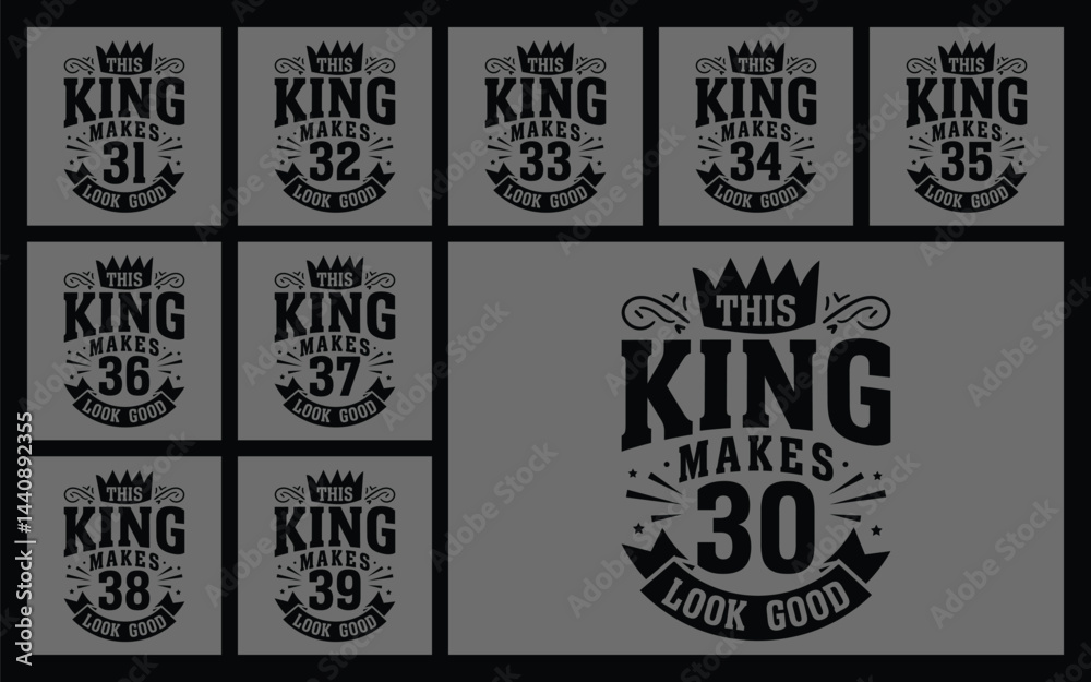 Obraz premium This king makes 30 look good