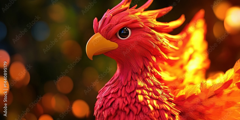 Fototapeta premium claymation phoenix -
