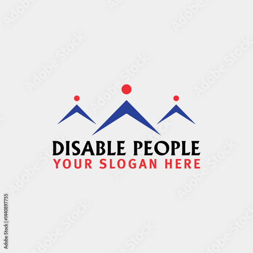 disable people logo design vector