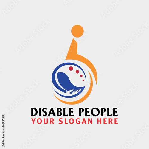 disable people logo design vector