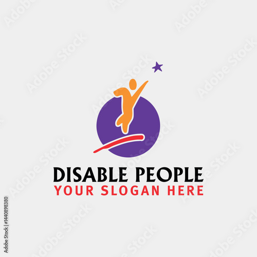disable people logo design vector