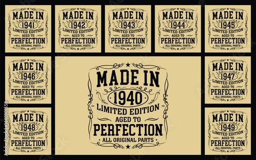 Vintage 1940 aged to perfection