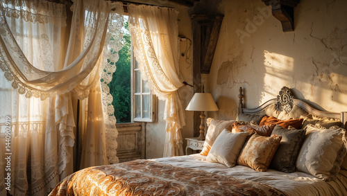 Beautiful vintage bedroom in Provencal style