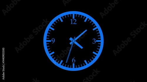 Wallpaper Mural Minimalist Flat Design Clock Animation Torontodigital.ca