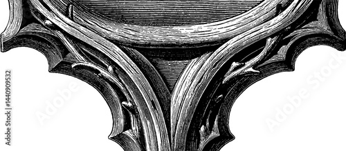 Gothic throne design with bone elements for intricate art and decor concepts