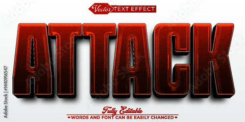 Attack Vector Editable Text Effect Template