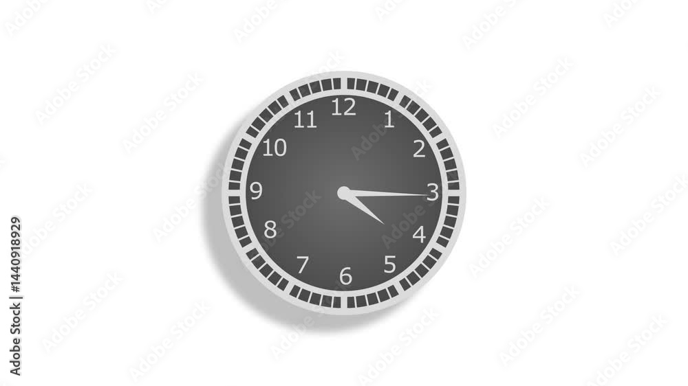 Countdown Clock Animation, Business Time Concept Clock Animation, Fast Forward Time Clock Animation, Minimalist Countdown Clock Isolated Animation Countdown Clock Animation, Business Time Concept Clock Animation, Fast Forward Time Clock Animation, Minimalist Countdown Clock Isolated Animation