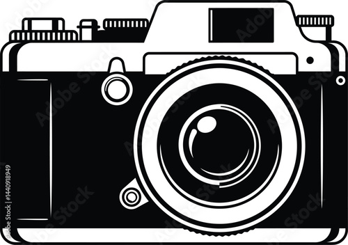 Vintage Camera Vector Art