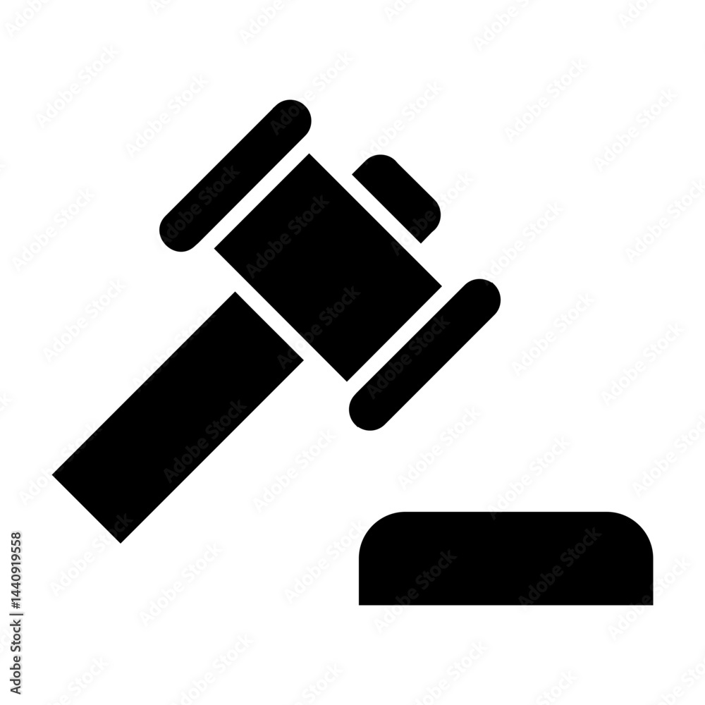 Fototapeta premium Court Gavel Icon