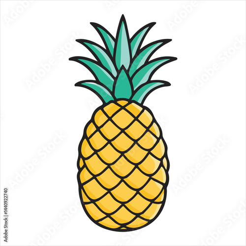 pineapple isolated on white background