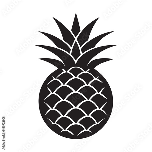 pineapple on black