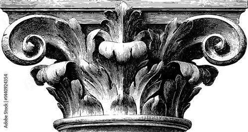 Intricate baroque architectural column design for classic decor inspiration