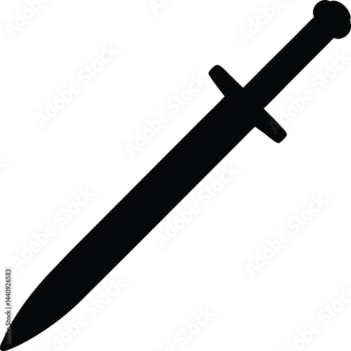 sword isolated on white