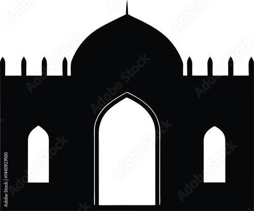 taj mahal vector illustration
