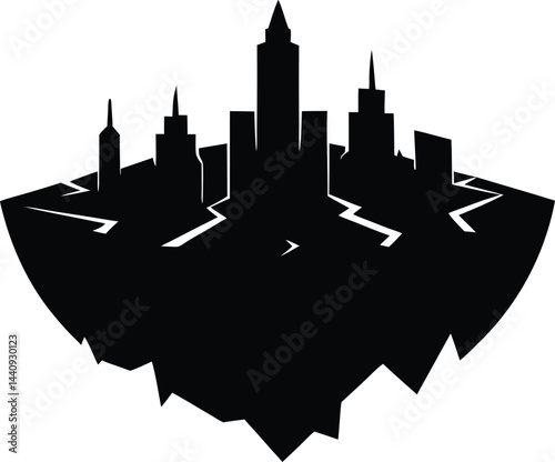 seattle skyline with flag