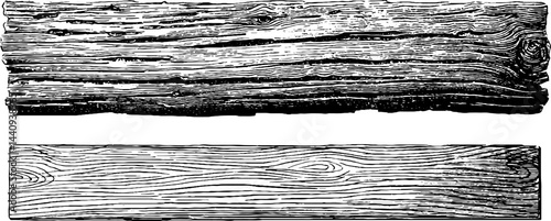 Engraved illustration of camp trail signs for outdoor adventure design