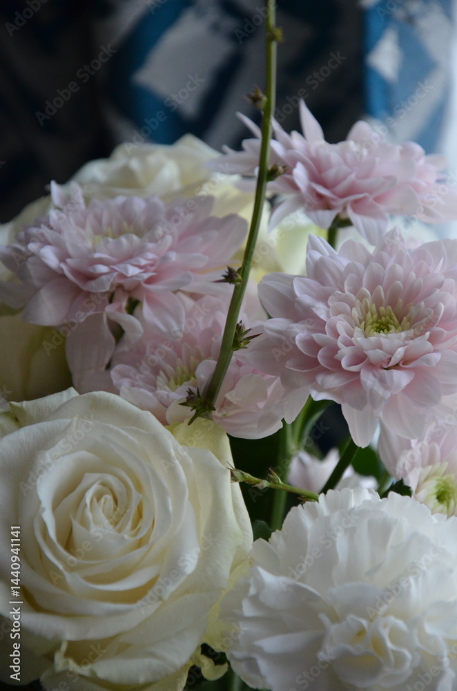 Obraz premium bouquet of daisies and dianthus
