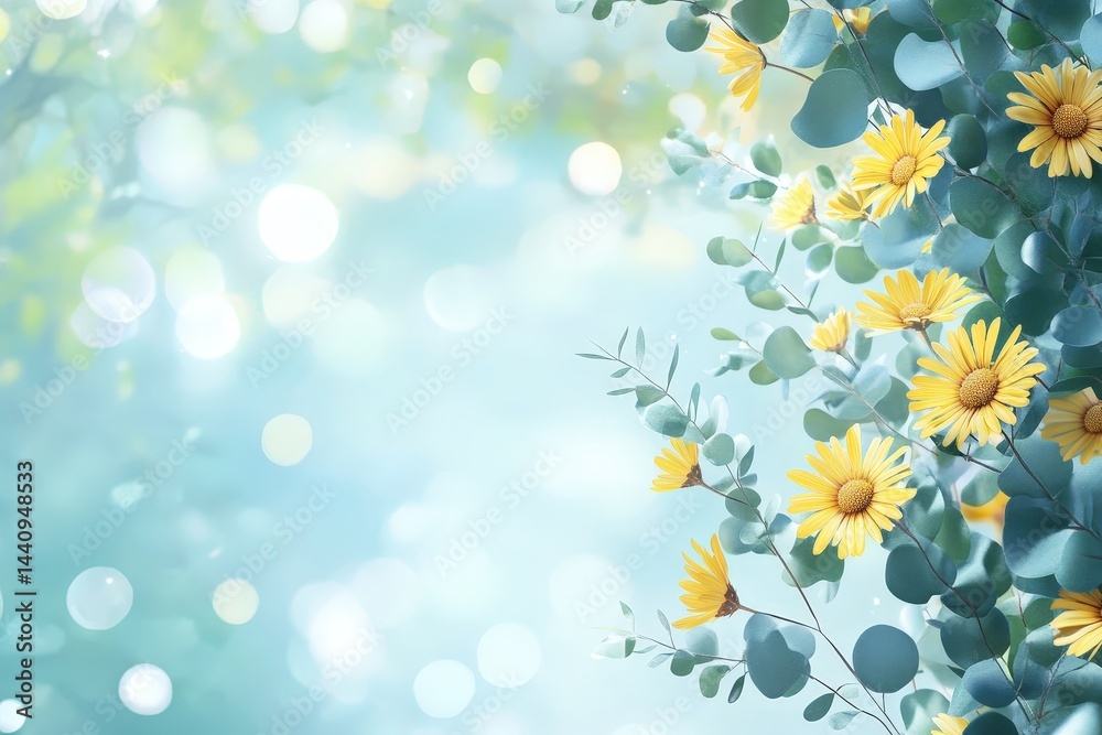 Obraz premium Delicate floral arrangement against a soft, out-of-focus backdrop.