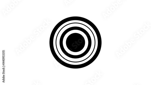 Black and white spiral white background 4k.