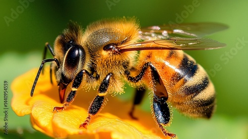 Wallpaper Mural Honeybee on a flower (1) Torontodigital.ca