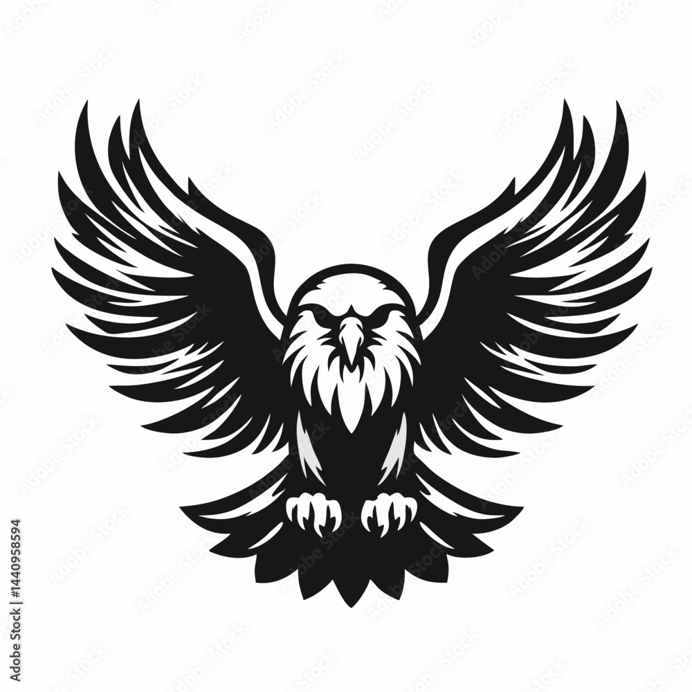 Obraz premium A vector eagle.